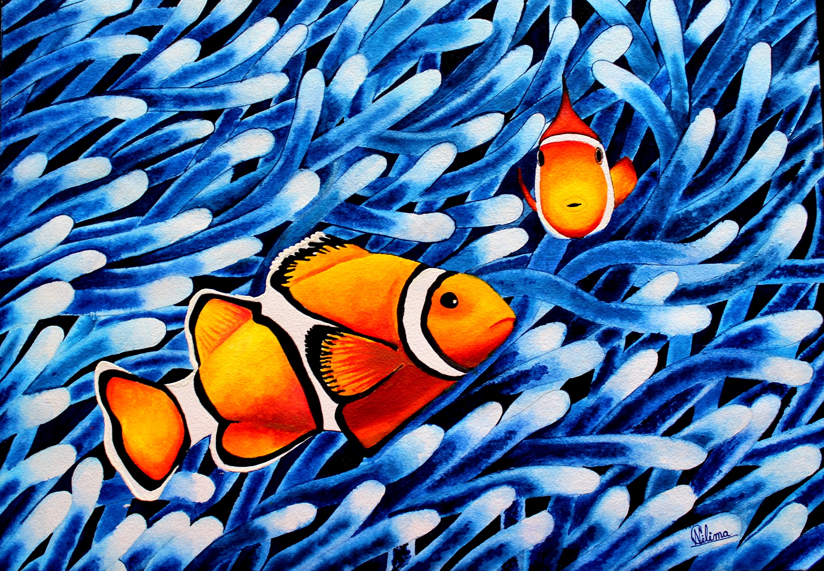 Ocean Life Painting - Underwater Painting Elegant Belote Ocean Art ...